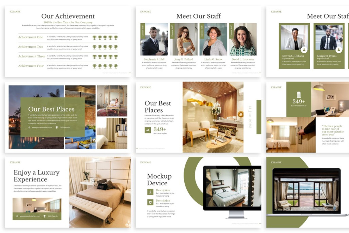 Expanse - Hotel Powerpoint Template, a Presentation Template by SlideFactory (Photo 3 of 4)