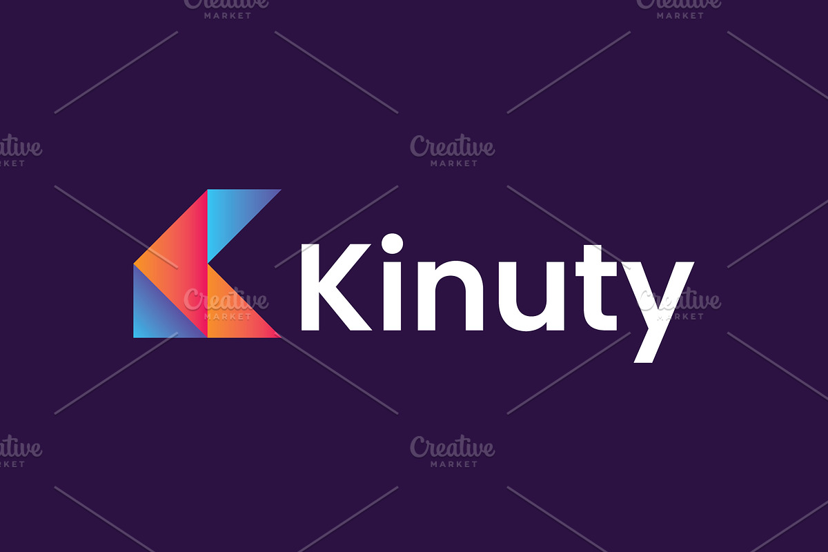 Abstract modern K letter logo, a Branding & Logo Template by Logodesignpond (Photo 3 of 5)