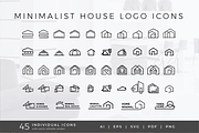 Minimalist House Logo Icons, a Branding & Logo Template by Vanem Studio (Thumbnail 1 of 7)