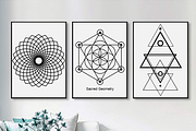 Sacred Geometry Black Set Mandalas, an Object Graphic by GraphicRedStudio (Thumbnail 5 of 8)