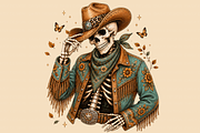 Western Cowboy Halloween Png Bundle, a Seasonal Illustration by Daisy Design (Thumbnail 8 of 8)