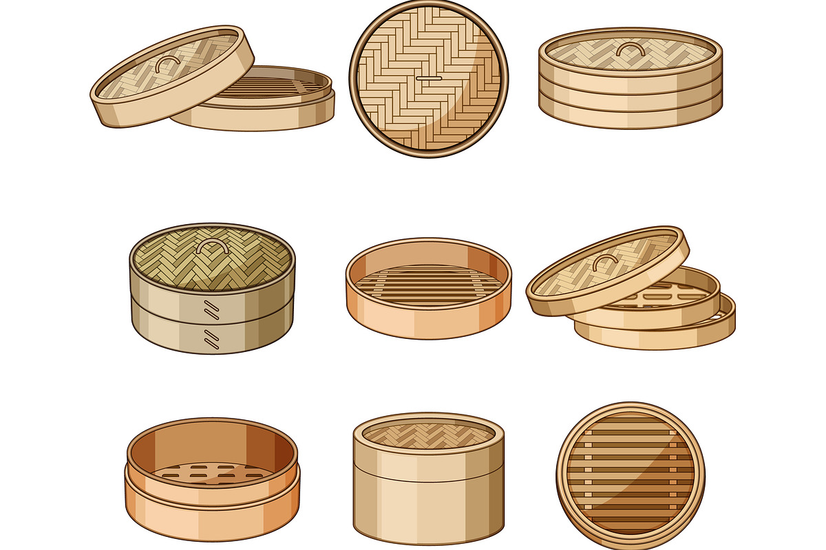 Bamboo steamer baskets for cooking, an Object Graphic by pikepicture (Photo 2 of 3)