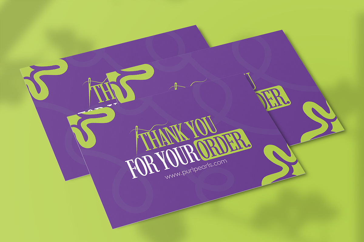 Store Knitwear - Thank You Card, a Card Template by VUNIRA (Photo 2 of 3)
