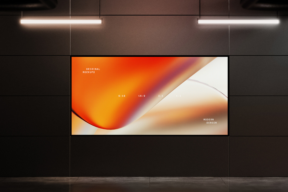Digital Screen Display Mockups, an Advertising Mockup by pixelbuddha.net