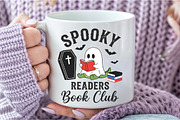 Spooky Readers Book Club PNG, a Seasonal Illustration by DreamCafeArt (Thumbnail 7 of 7)