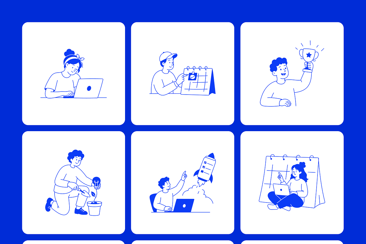 100 People Hand-Drawn Illustrations, a Person Illustration by Vectors Market (Photo 9 of 13)