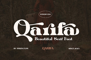 Qarifa Elegant Ligature Serif Font