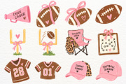 Girly American Football Season PNG, a Sport Illustration by SugarCloudStudioArt (Thumbnail 5 of 6)