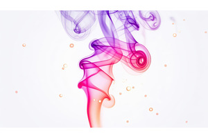 Colorful abstract smoke art in, an Illustration by tilialucida