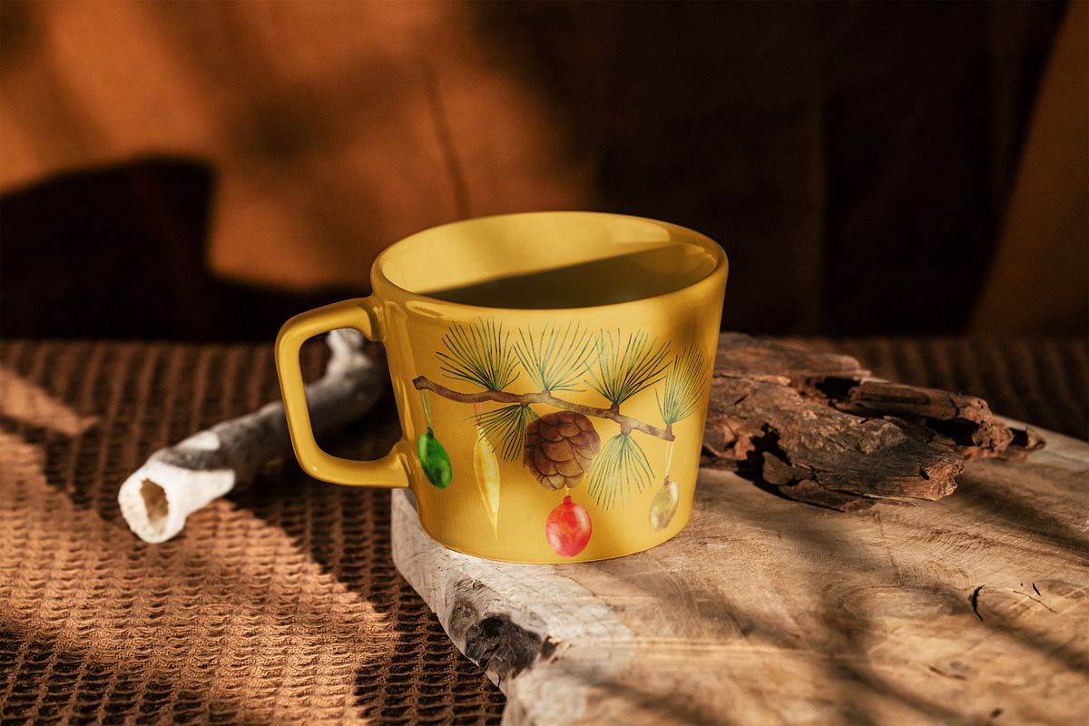 Winter Spirit Watercolor Set, a Seasonal Illustration by Aurella Art (Photo 6 of 14)
