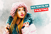 Watercolor Painting Effect, an Action Add-On by PSD Action (Thumbnail 2 of 7)