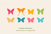 Butterflies vector and PNG clipart, an Animal Illustration by kotoffei (Thumbnail 4 of 5)