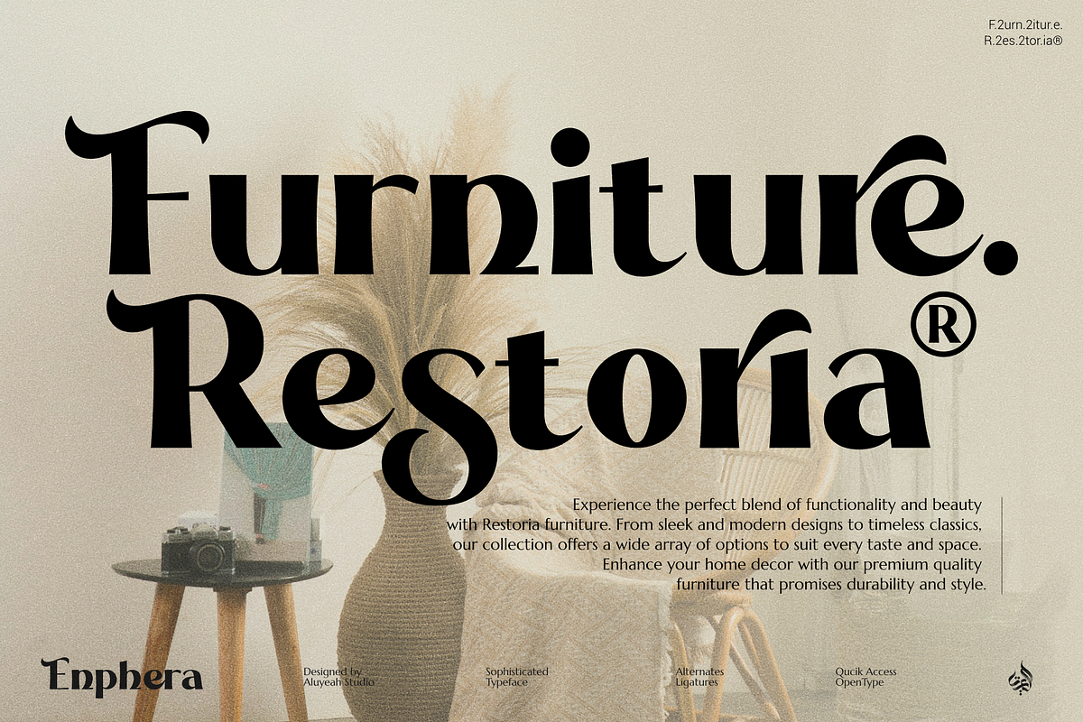 Enphera, a Serif Font by Aluyeah Studio (Photo 7 of 15)
