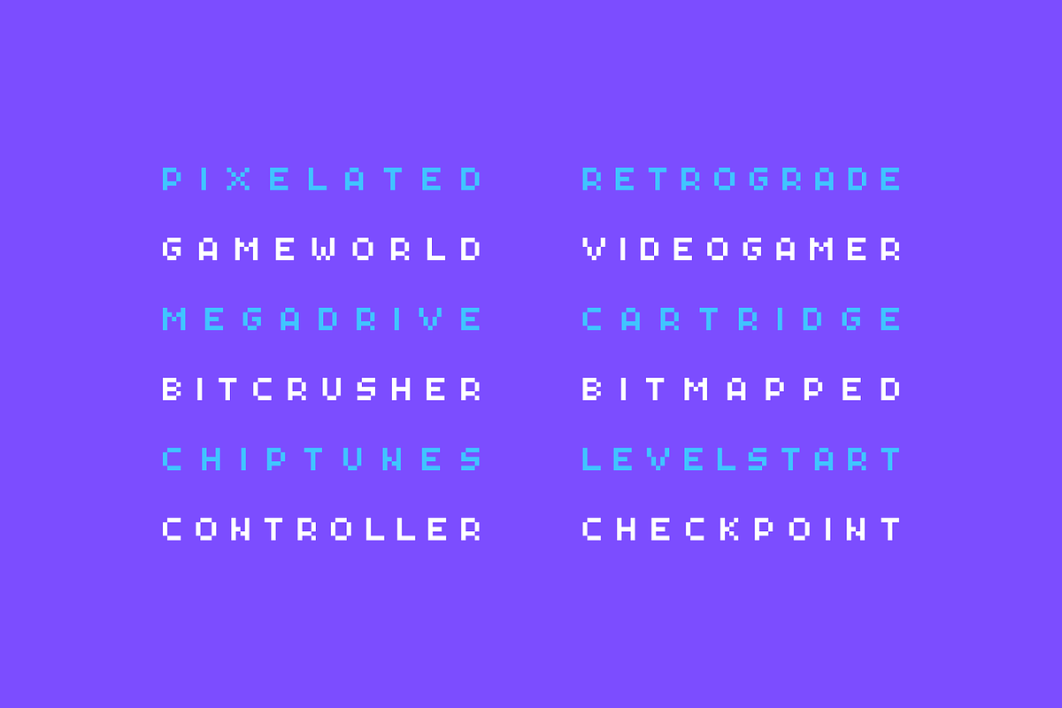 Nanobit - Pixel Typeface, a Sans Serif Font by alpercakici (Photo 6 of 15)