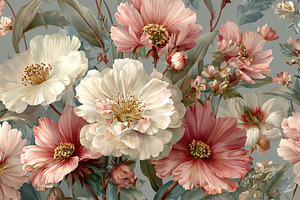 Elegant blush pink and ivory flowers, a Photo by Pixeness Studio