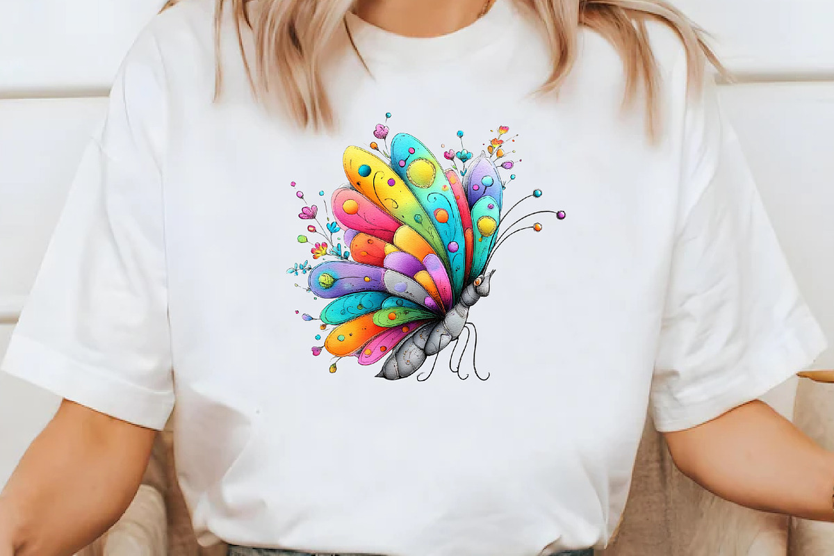 Whimsical Spring Butterfly Clipart, an Illustration by Designworld (Photo 6 of 8)