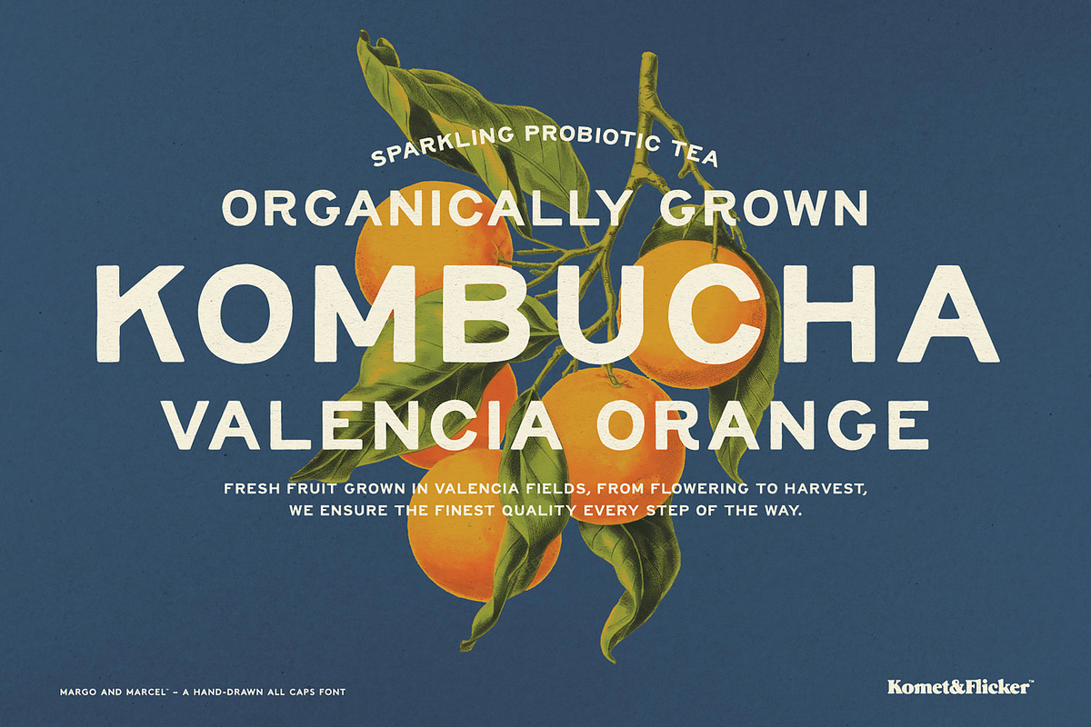 Margo and Marcel - A Hand-Drawn Font, a Sans Serif Font by Komet & Flicker (Photo 12 of 15)