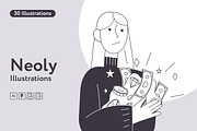 Neoly Finance Illustrations, a Finance Illustration by Welovegraphics (Thumbnail 1 of 8)