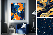 37 seamless blue modern pattern, a Pattern Graphic by ARTOZEN DIGITAL (Thumbnail 5 of 15)