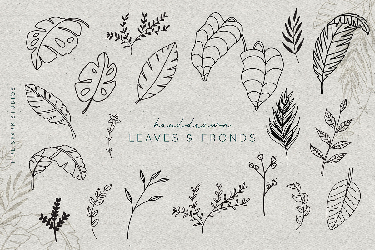 Greenery Illustrations and Textures, an Object Graphic by Fire Spark Studio (Photo 2 of 9)