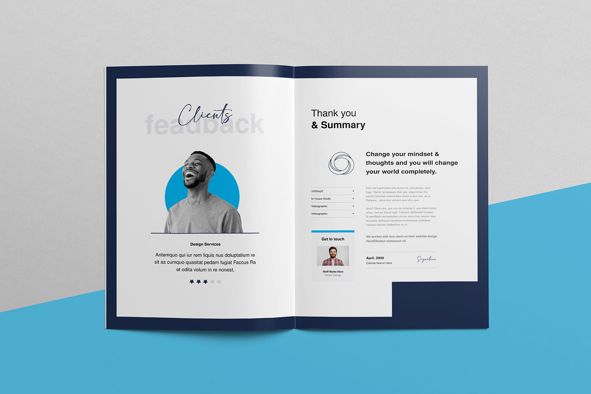 Company Profile | CANVA, a Brochure Template by KreateTribe (Photo 10 of 11)