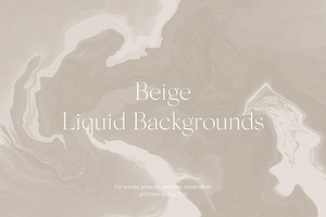 Beige Liquid Marble Backgrounds