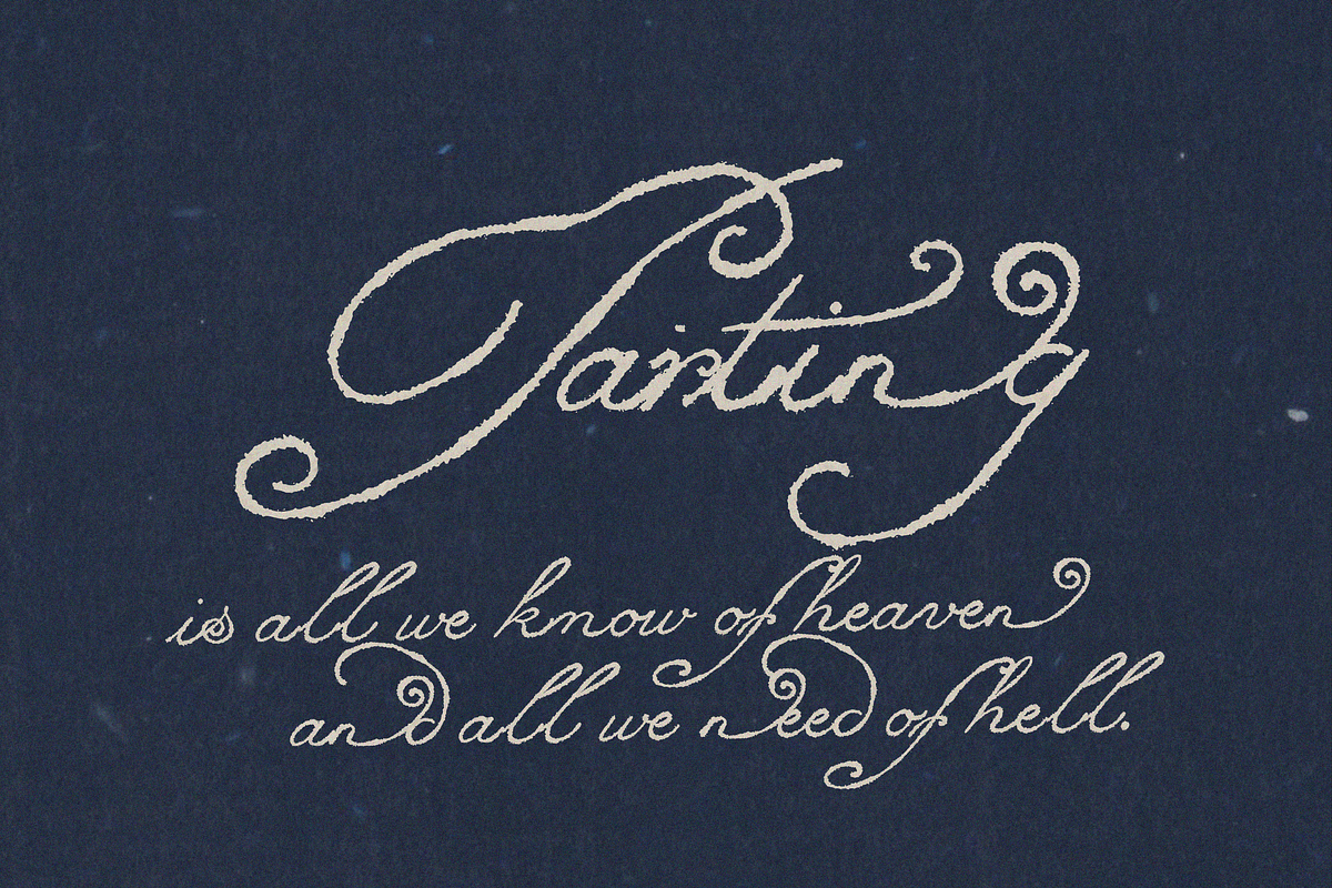 Lily of Sorrows - Spencerian Script, a Script Font by Lilithcollageart (Photo 2 of 8)