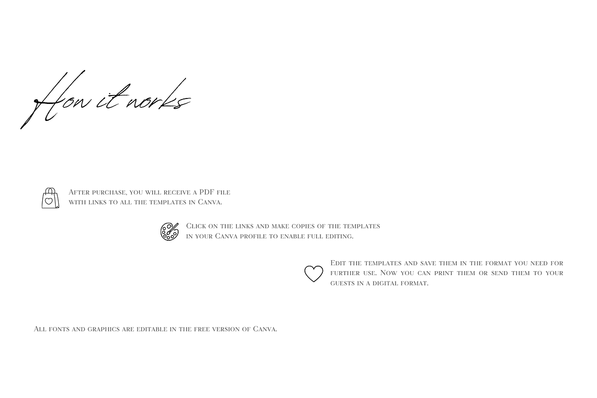 Black and white wedding templates, an Invitation Template by Roomoftemplates (Photo 6 of 6)