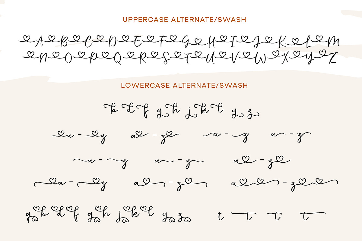 Crowd Heart Script, a Script Font by Siwox Studios (Photo 9 of 10)
