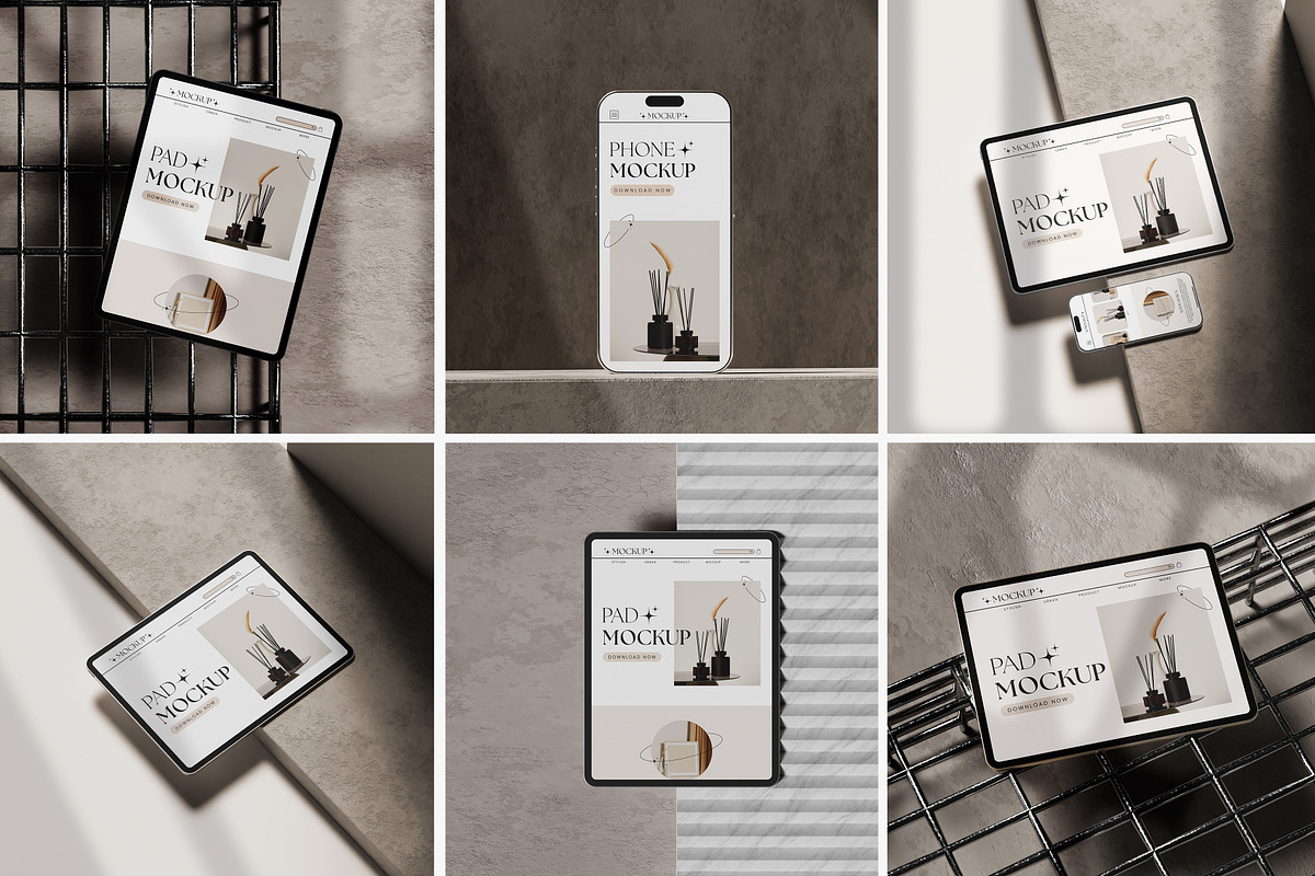 Vintage Device Mockup: iPhone & iPad, an iPhone Mockup by mockupocka (Photo 2 of 10)