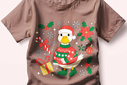 Retro Christmas Goose T Shirt Design, a Seasonal Illustration by Unique Design Team (Thumbnail 4 of 7)