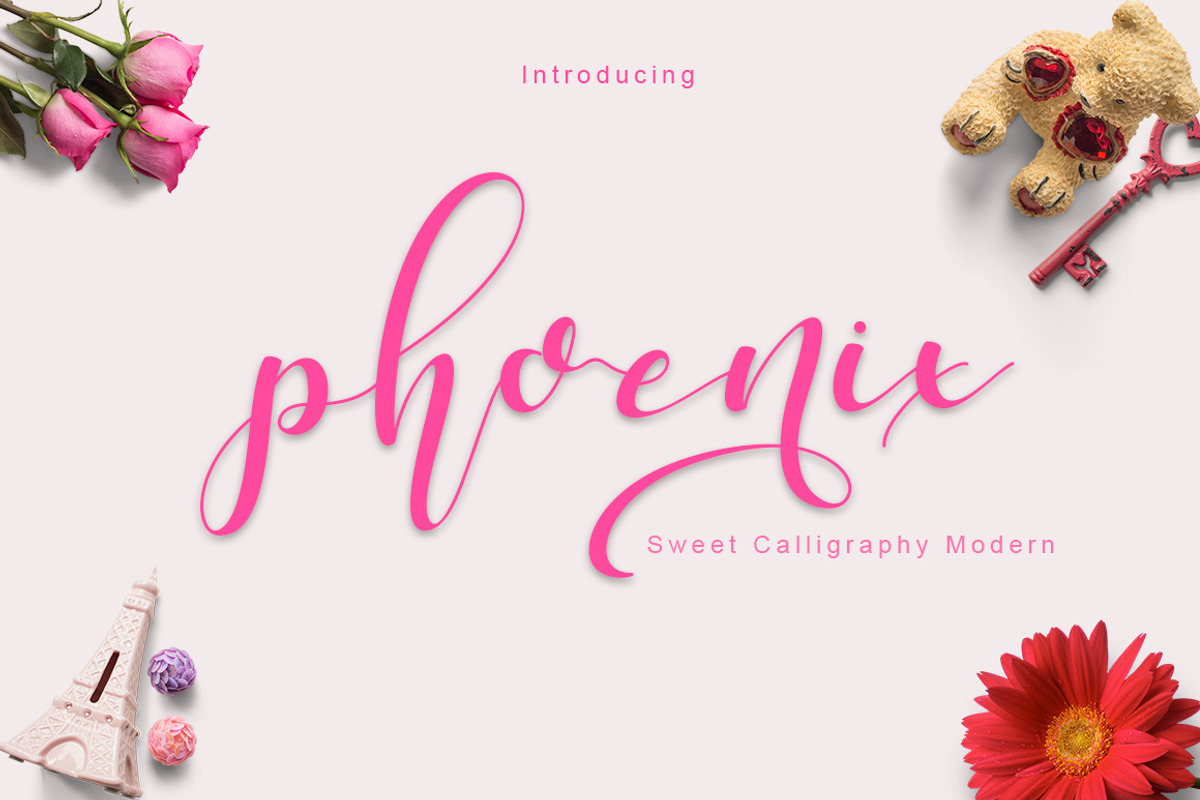 phoenix sweet calligraphy modern