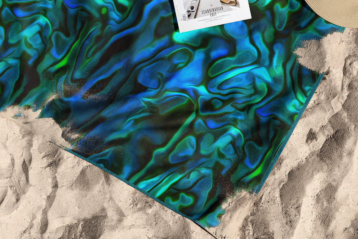 Abalone Paua Shell Seamless Pattern, a Pattern Graphic by Leysa Flores (Photo 4 of 13)