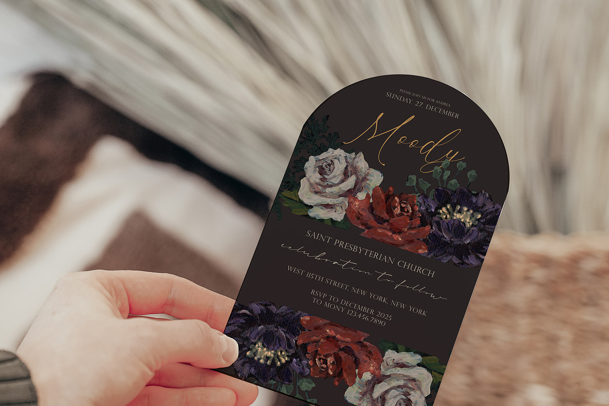 Moody BLOOM Hand Painted Flower, a Decorative Illustration by Beigetime (Photo 14 of 15)