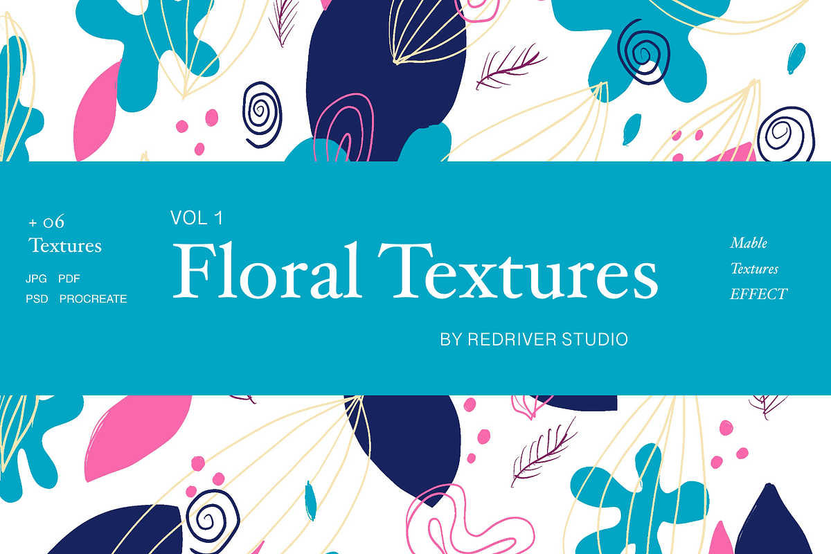 Floral Textures Vol 1, a Texture Graphic by RedRiver Studio (Photo 3 of 6)