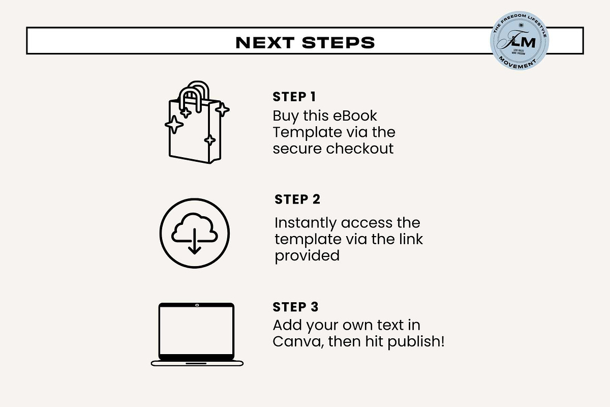 Ebook Template - Black and Beige, a Social Media Template by Freedom Business Shop (Photo 9 of 10)