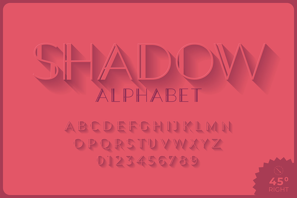 Elegant Shadow Alphabet Font, a Graphic by Pro_Vector (Photo 1 of 2)