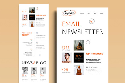 Minimal Email Newsletter Template, an UI Kit Template by MightyDesign
