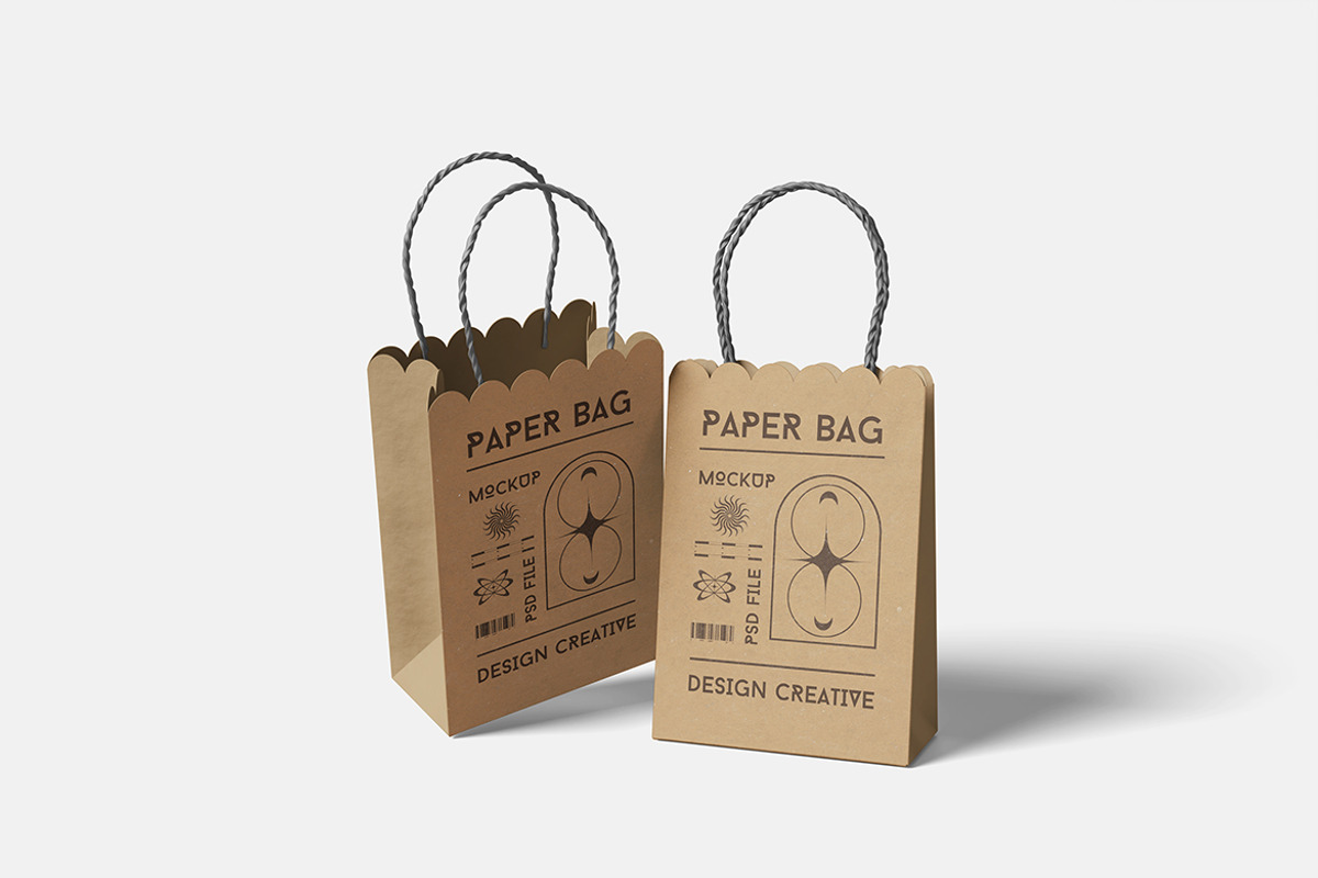 Professional Paper Bag Mockup, an Advertising Mockup by bimockup (Photo 4 of 6)