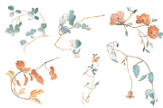Flower elements in Vintage style, an Object Graphic by marukopum (Thumbnail 2 of 7)