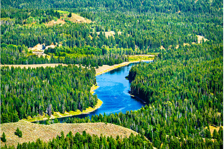View of Snake river from Signal, a Nature Photo by Leonid Andronov