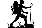 Hiking Adventure Scene Bundle, an Object Graphic by Designer_Momina (Thumbnail 9 of 13)