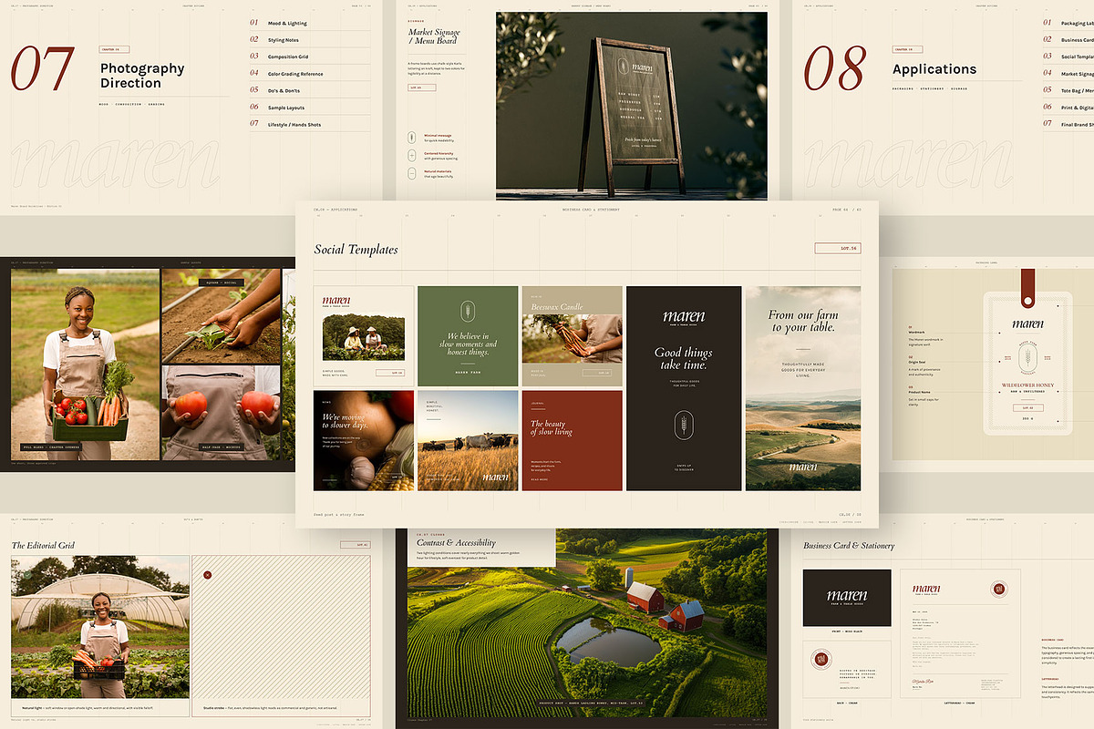 MAREN/ Brand Guidelines Template, a Presentation Template by Leleka.Store (Photo 22 of 23)