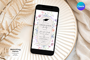 Floral Graduation Evite, an Invitation Template by Digital_Mind (Thumbnail 1 of 3)