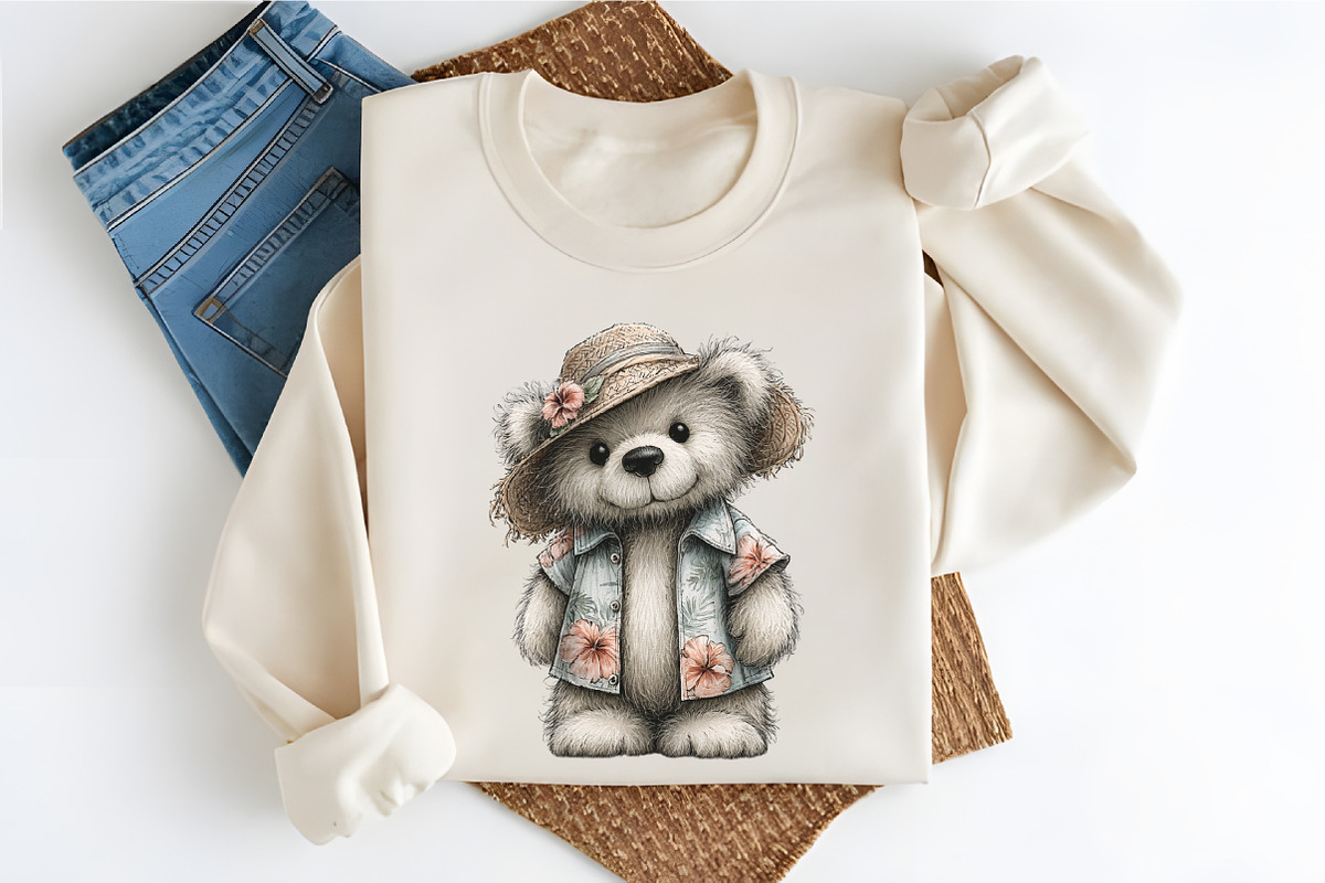 Cute Summer Bear PNG Clipart, an Animal Illustration by RobertsArt (Photo 6 of 7)