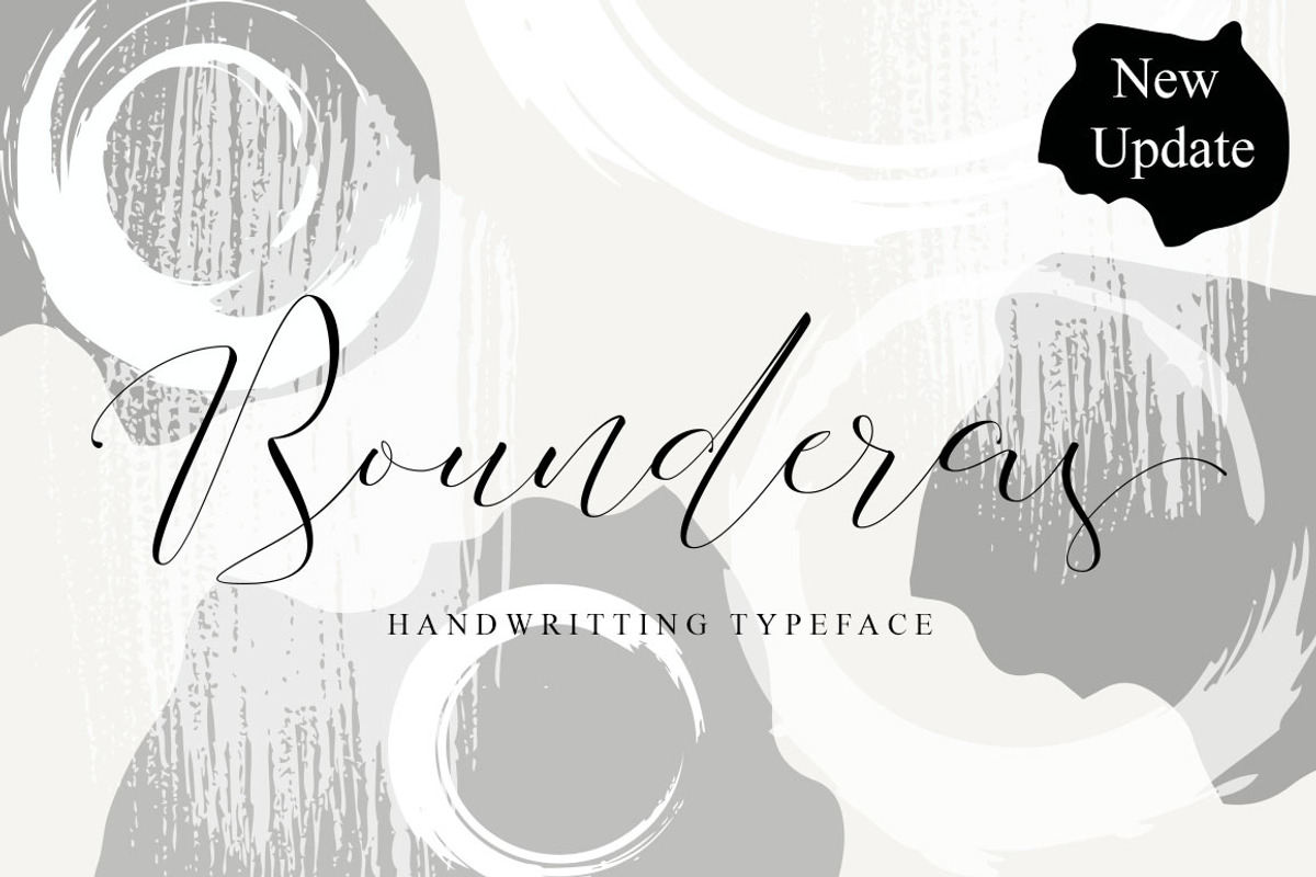 Bounderas Script, a Script Font by individuel (Photo 1 of 8)