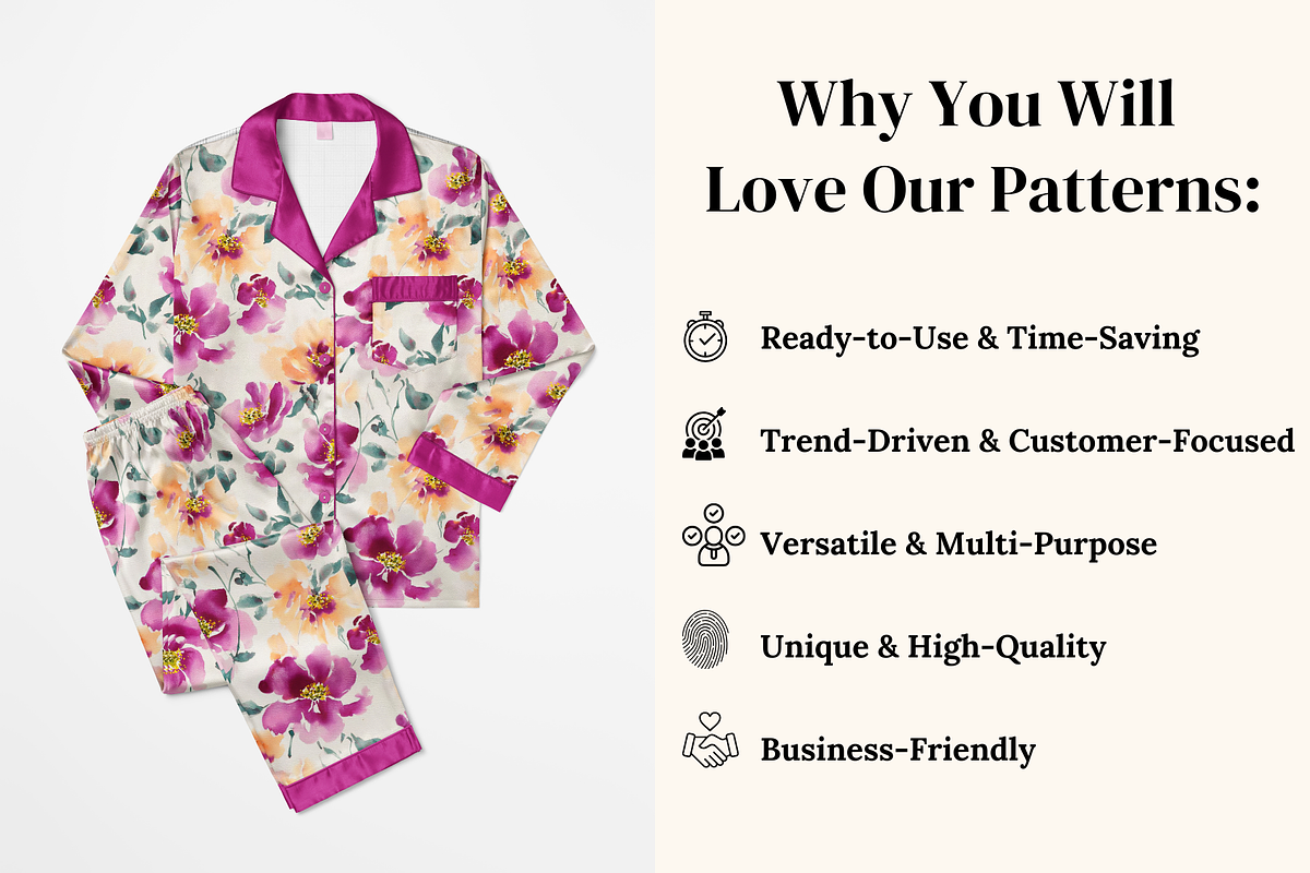 Maximalist Floral Seamless Patterns, a Pattern Graphic by Ninterints (Photo 4 of 10)