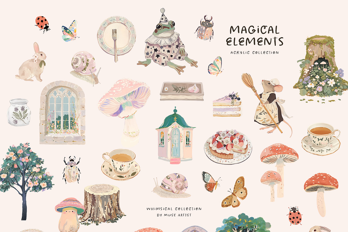 Fairies Of The Magic Forest, a Decorative Illustration by Muse Artist (Photo 5 of 15)