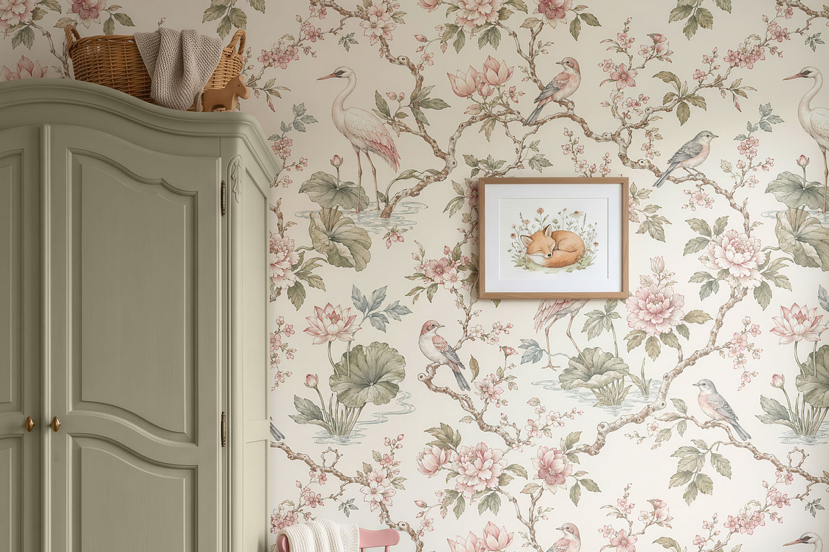 Nursery Wallpaper Mockup PSD, a Household Mockup by 1001 mockups (Photo 6 of 12)