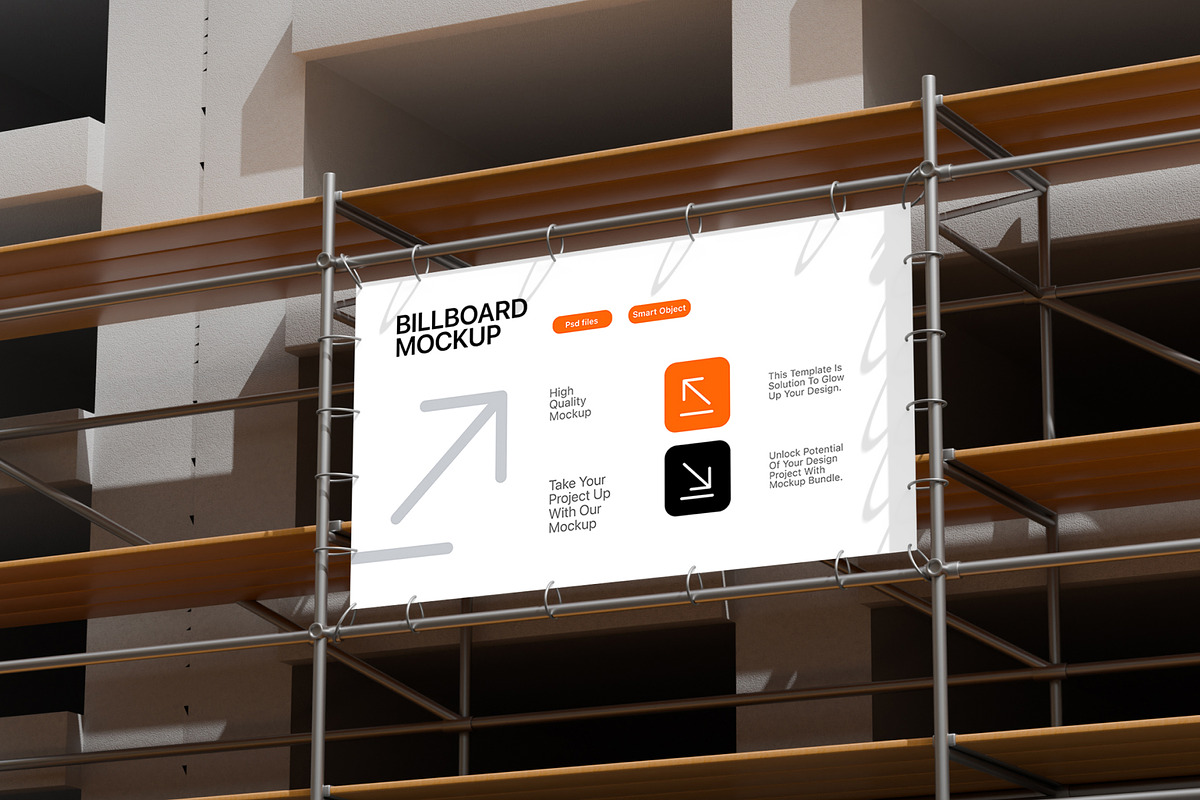 Construction Site Billboard Mockup, a Product Mockup by orenjidesign (Photo 4 of 8)